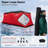 Insulated Pop-Up Ice Fishing Tent for 8-10 Persons, 3-Layer Oxford Fabric, Waterproof Rain Cover, Chimney Vent & Anchors-120622516