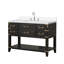 Meuble-lavabo simple avec plateau en marbre de culture