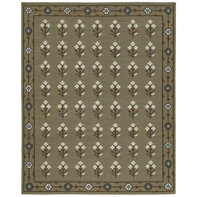 Heidi Flatweave Wool Floral Scandinavian Rug