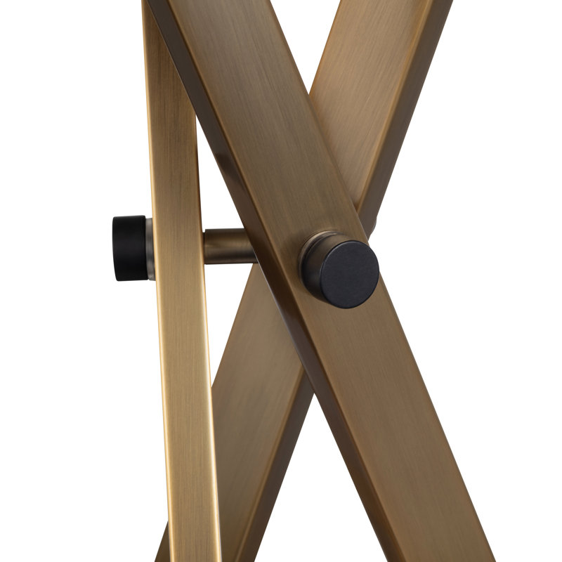 Lampe de table 30,75 "en métal avec abat-jour blanc