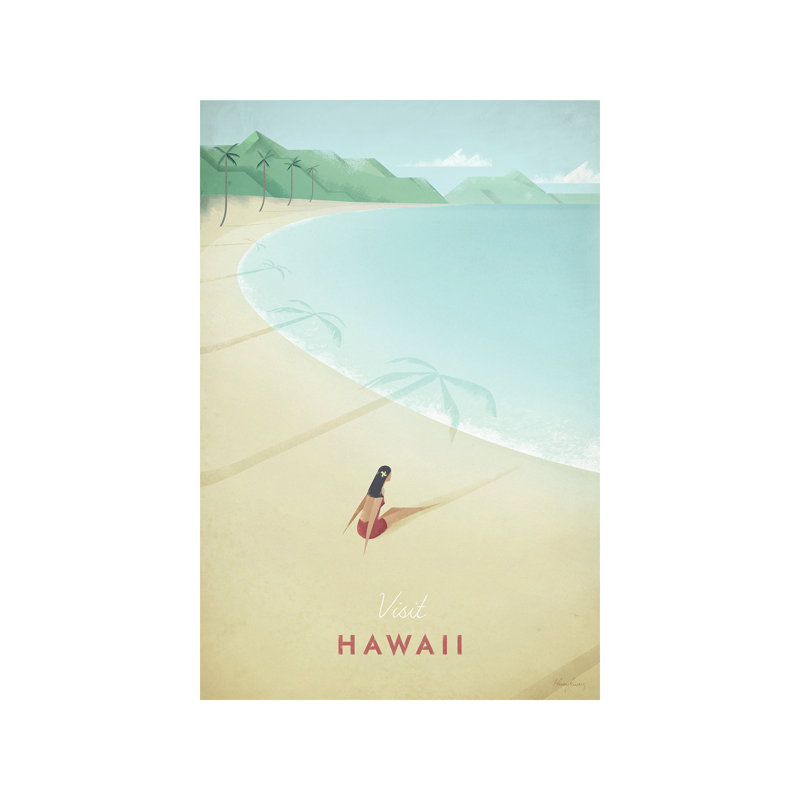 Hawaii by Henry Rivers - No Frame Print on Canvas, 152.5 cm H x 101.5 cm W