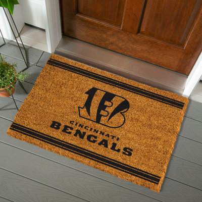 Cincinnati Bengals Large One Color Coir Mat, 36"x24"