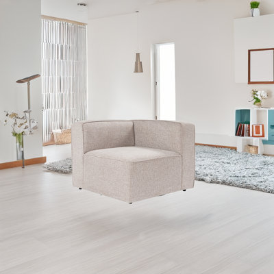 Naki Fabric 35.43'' Reception Loveseat