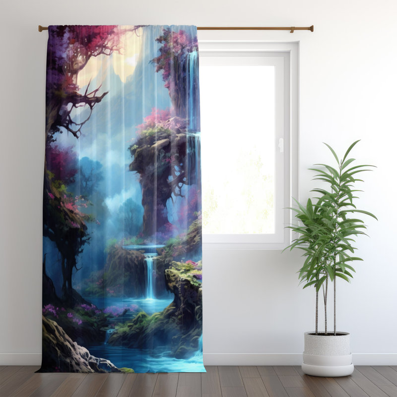 Paire de rideaux obscurcissant en polyester Wardville, L 20 po x L 52 po