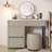 Edorta 55.1" W Marble and Solid Wood Makeup Vanity Set-1536713380