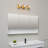 5-Piece Matte Brass All-In-One Bathroom Set with 20" 3-Light Vanity Light