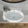 16"L x 11"W White Ceramic Wall Mount Bathroom Sink with Overflow