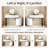 Modern Dressing Table With Detachable Mirror