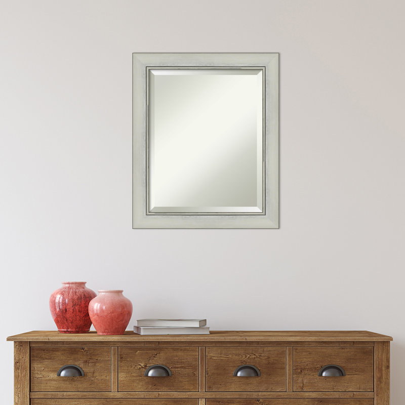Miroir de salle de bain Kellison, Noir / argent, 24 po x 20 po