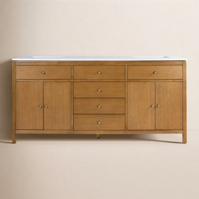 Celine 72" Acacia Double Bathroom Vanity