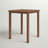 Brighton Square Teak Solid Wood Outdoor Bar Table Umbrella Hole , 35 " W 35 " D