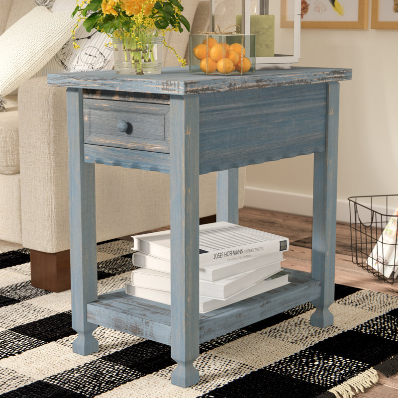 End Table, Blue
