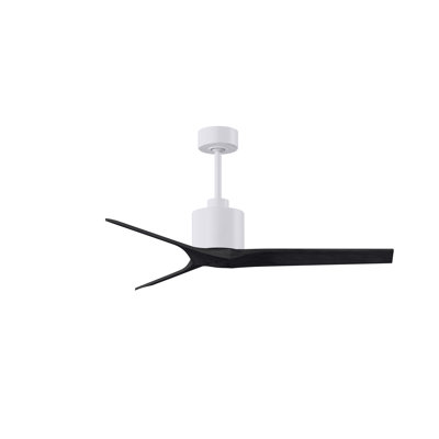 Mollywood - 42" Ceiling Fan - Textured Bronze Finish - Matte Black Blades