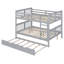 Lit superposé double au-dessus de double avec gigogne simple et échelle-gris (ancien SKU: LT000204AAE-1)