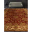 Hand Knotted Wool Oriental Area Rug in Red And Ivory