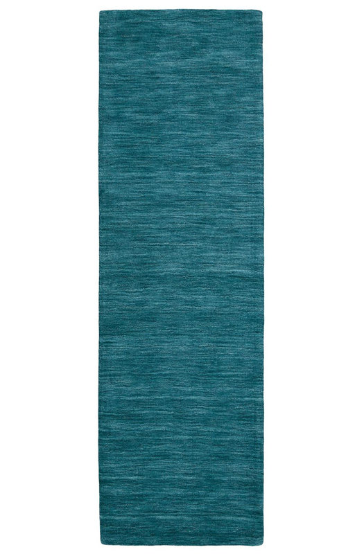 Kaden Performance Wool Indoor Rug, Runner 2'6" x 8', Teal