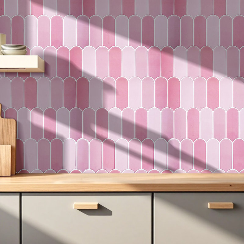 30.5 x 30.5 cm PET/PU Tile , Pink