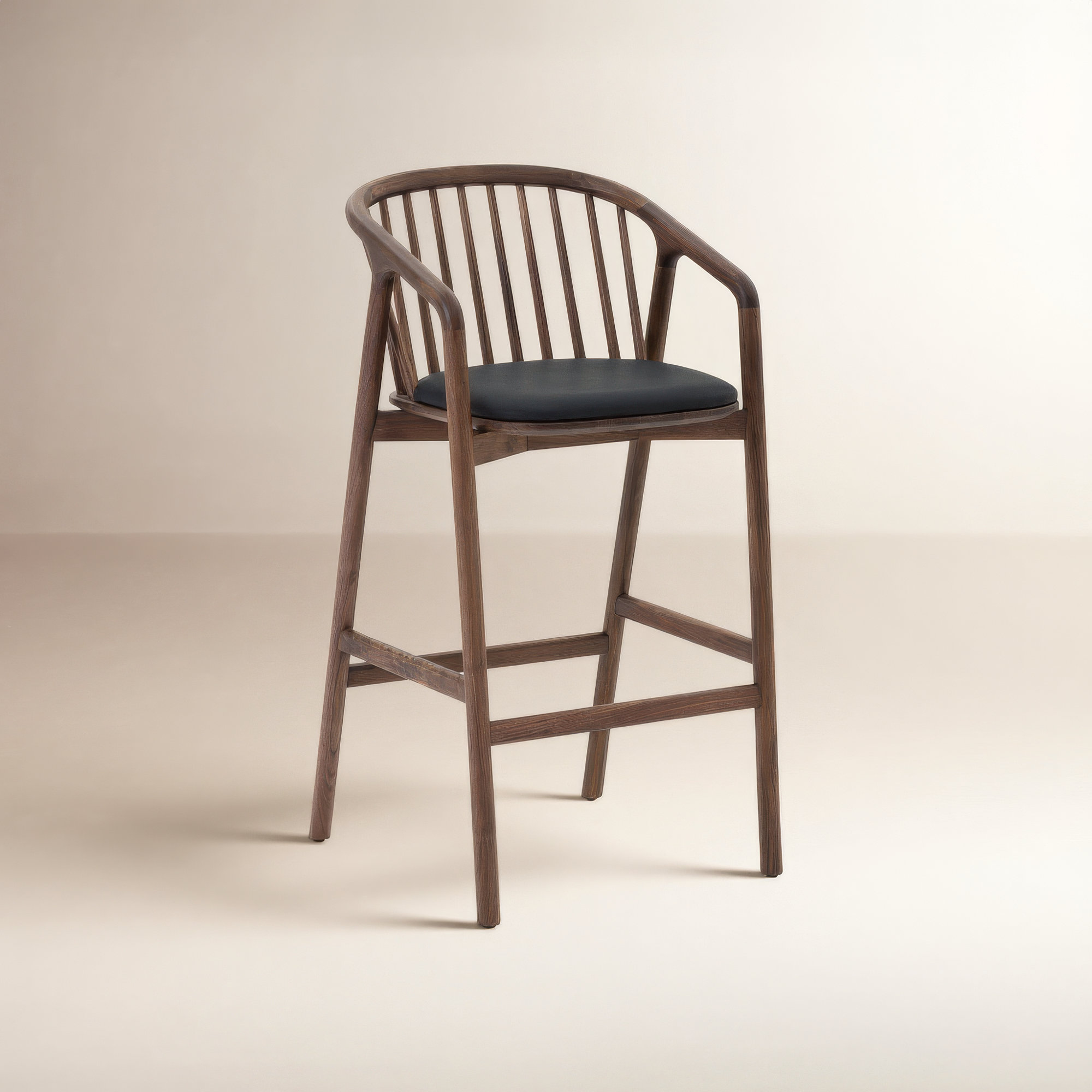 Buffolino Vegan Leather Bar & Counter Stool, Counter Stool (26" Seat Height), Brown