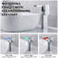 Robinet pour salle de bain à poignée simple avec drain-93284079