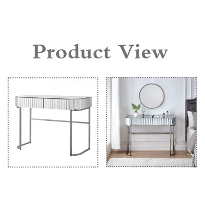 Table de coiffeuse avec miroir