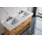 Barron 60'' Free Standing Double Bathroom Vanity with Ceramic Top
