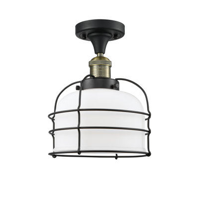 Trevon Glass Semi Flush Mount
