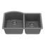 Ensemble d'évier de cuisine à double cuve 60/40 Karran Quartz 32 "X 21"-50597825