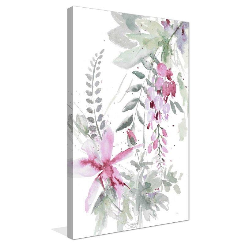 Spring Glicinia I by Patricia Pinto - Print on Canvas, 30" H x 18" W x 1" D, Wrapped Canvas