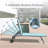 Chaise Lounge Outdoor Set Of 2, Lounge Chairs For Outside With Wheels, Outdoor Lounge Chairs With 5 Adjustable Position, Pool Lounge Chairs For Patio, Beach, Yard, Deck, Poolside(2 Lounge Chairs)-1590004833