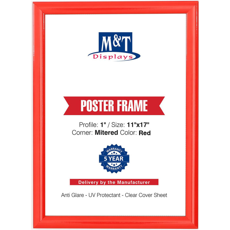 Cadre pour affiche M&T Affiche, taille de profil en aluminium, chargement frontal, fixation murale, photo, image, document, certificat, porte-affiche