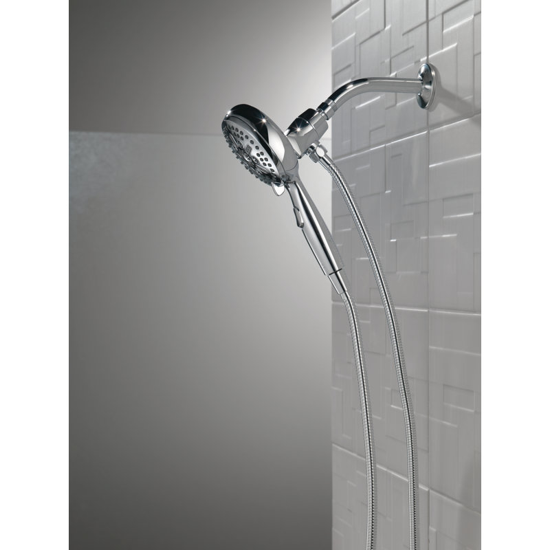 Suredock Magnetic Full Handheld Shower Head with H2Okinetic Technology, Chrome