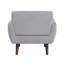 Chaise d'appoint rembourrée et capitonnée-1099036715