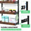 Freestanding Spice Rack with Adjustable Racks