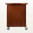 Dalton Walnut Finish Extendable Top Kitchen Cart With Casters, 33.02" H X 43.02" W X 18.17" D