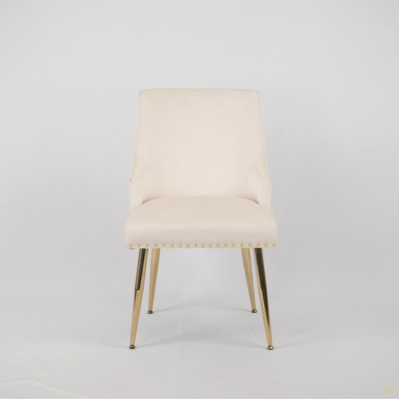 Ensemble de 2 chaises d'appoint Hengming, Grey Velvet