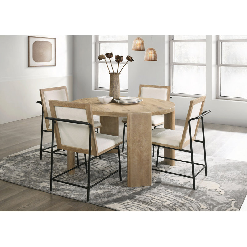 Ensemble de table de salle à manger 47 "avec chaises rembourrées