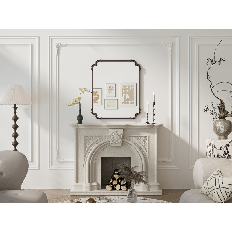 Miroir d'appoint Genan, Bronze Antique, 36 po x 30 po