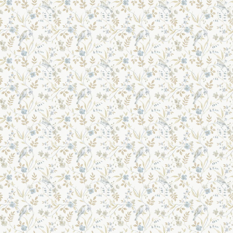 Galerie Miniatures 3 Beige Bird Wallpaper