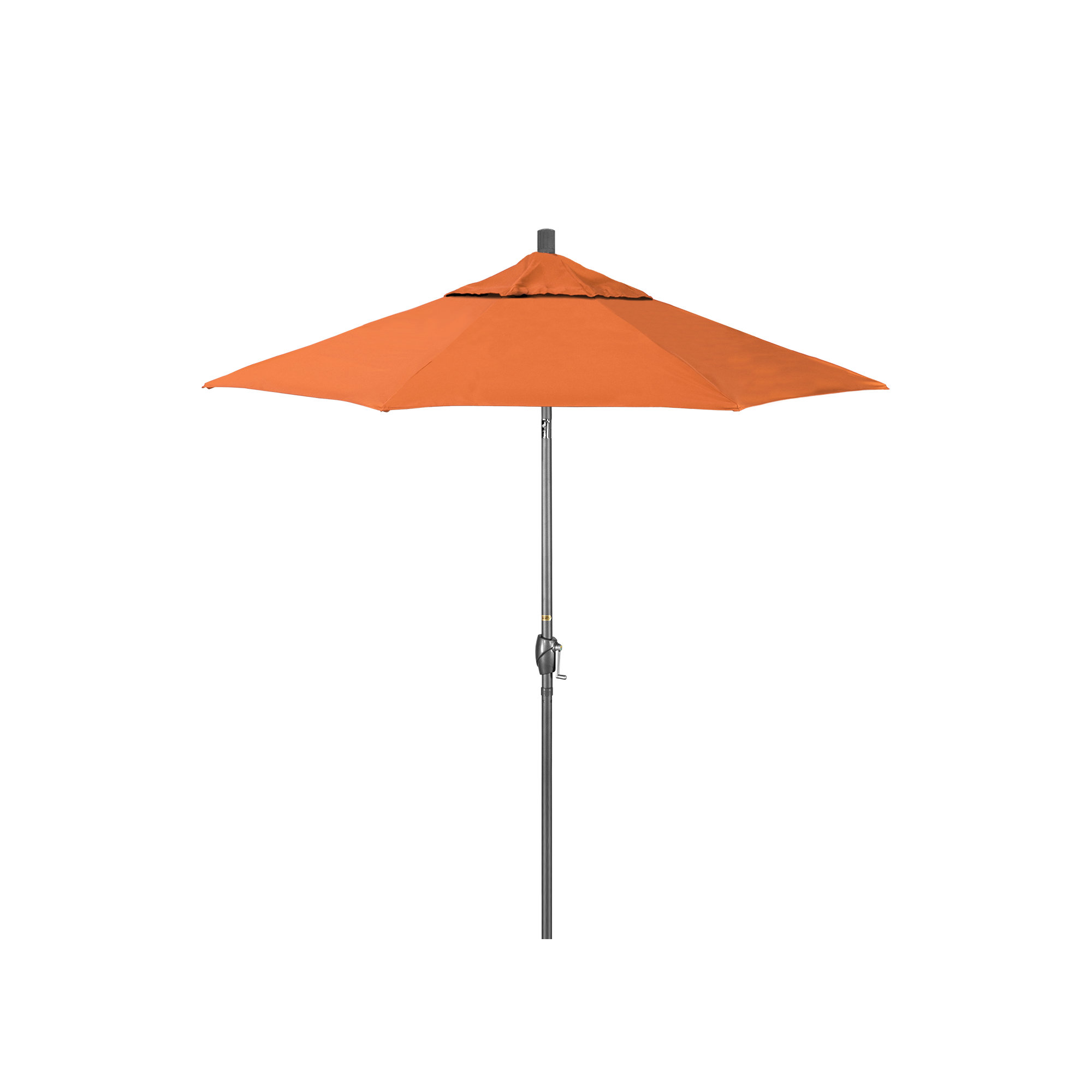 90'' Outdoor Umbrella, Gray, Sunbrella®, Orange Regatta Sunbrella® Canvas