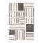 Geometric Handmade Kilim Wool/Cotton Area Rug in Ivory/Black-837964987