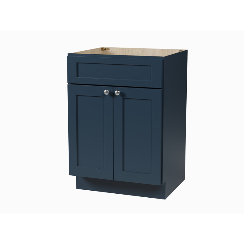 Disar 24" Bathroom Vanity Base Only, Blue