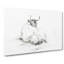 Rear of a Lying Cow by Jean Bernard - Wrapped Canvas Drawing Pint - Wrapped Canvas-55322622