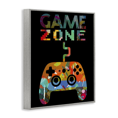 «Collage Retro Game Zone», giclée encadrée, conception par Marcus Prime