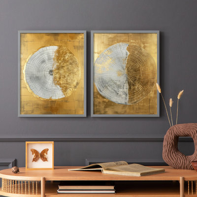 ABSTRACT Series CCxx - reproduction encadrée de qualité supérieure - prête à être accrochée - aucun clou requis - aucun clou requis