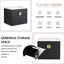 Meuble-lavabo de salle de bain 24 po - Châtaignier noir, fixation murale, optimisation de l'espace avec lavabo, finition châtaignier, design moderne, rangement à 2 portes, lavabo en céramique, poignée en métal durable-878272734