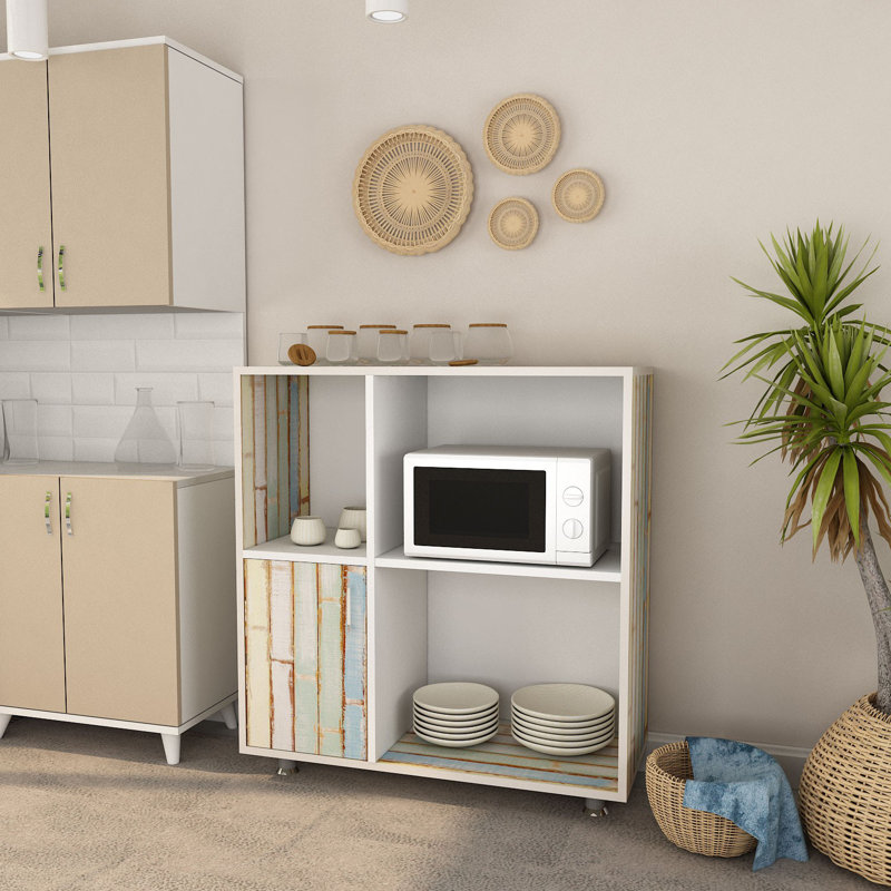 Fakhri 100 cm W Shelving Unit, White
