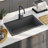 vidaXL Kitchen Sink with Strainer, Stainless Steel Top-Mount Sink, Fast Drainage, Anti-Corrosion-85501569-85501570