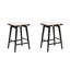 Ensemble de 2 tabourets de bar en bois sans dossier à hauteur de comptoir avec coussin amovible-847064337-847064367-871875439