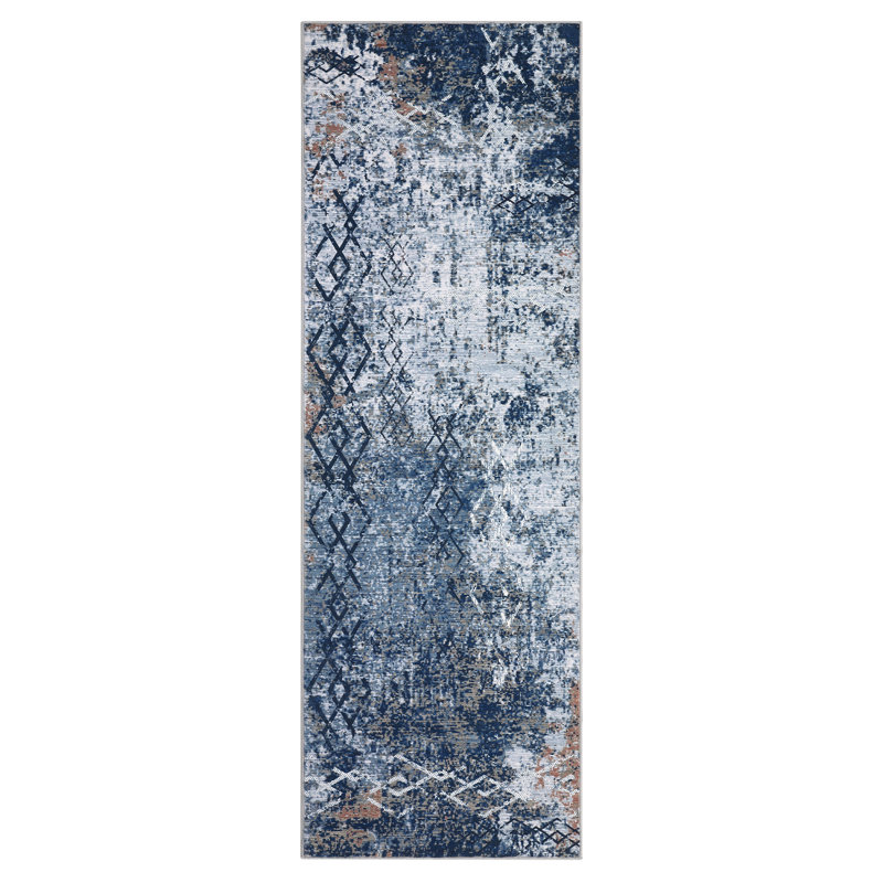 Tapis Kamarrah avec envers antidérapant, Tapis de couloir 2 pi x 6 pi