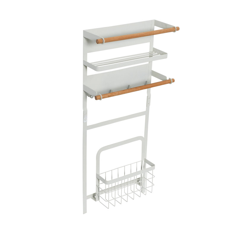 Support de rangement magnétique en métal, Blanc